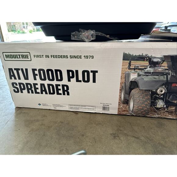 READ! Moultrie ATV Food Plot Spreader with ATV Rack Mounting Brackets - Picture 4 of 6